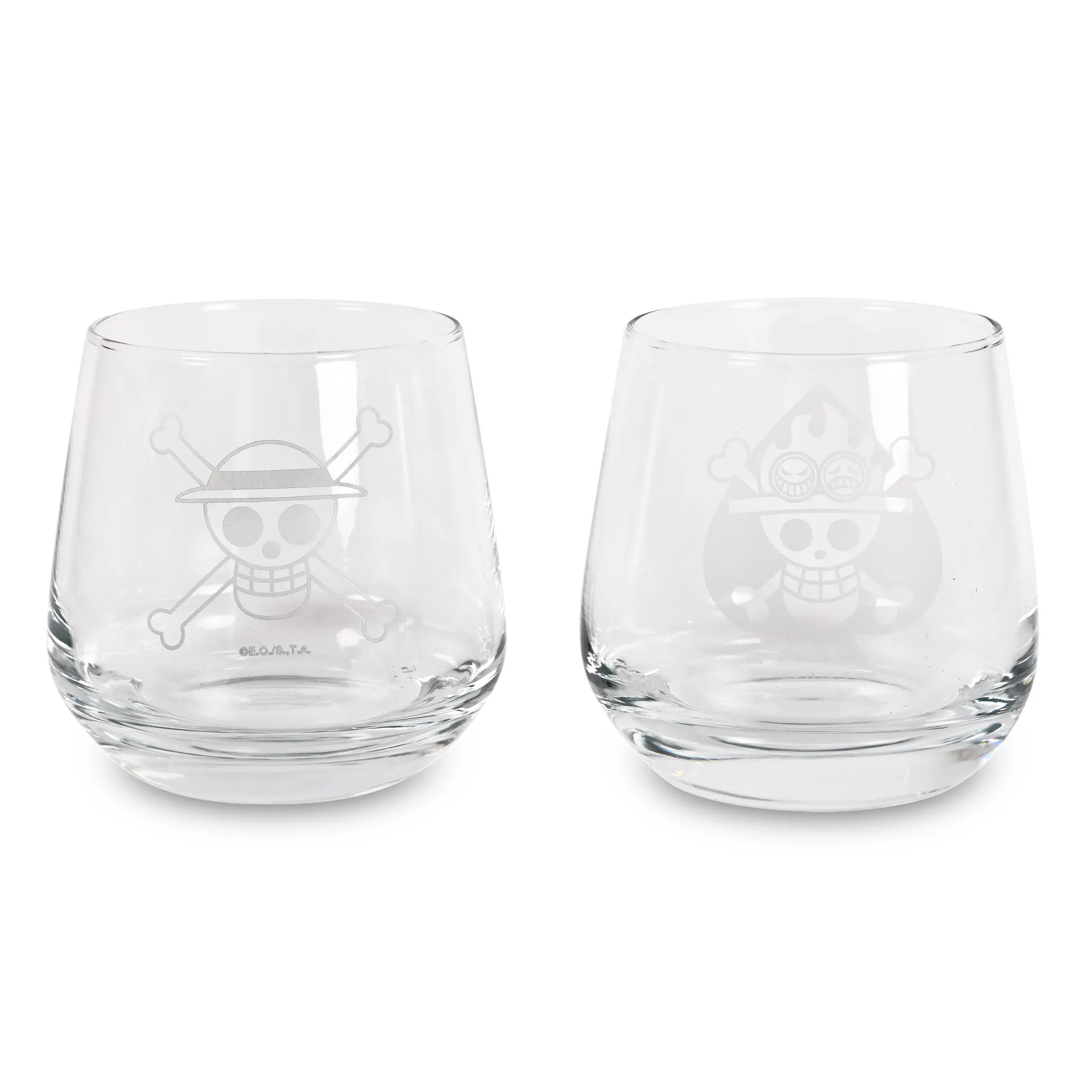 One Piece - Luffy & Ace Glazen 2-delige Set