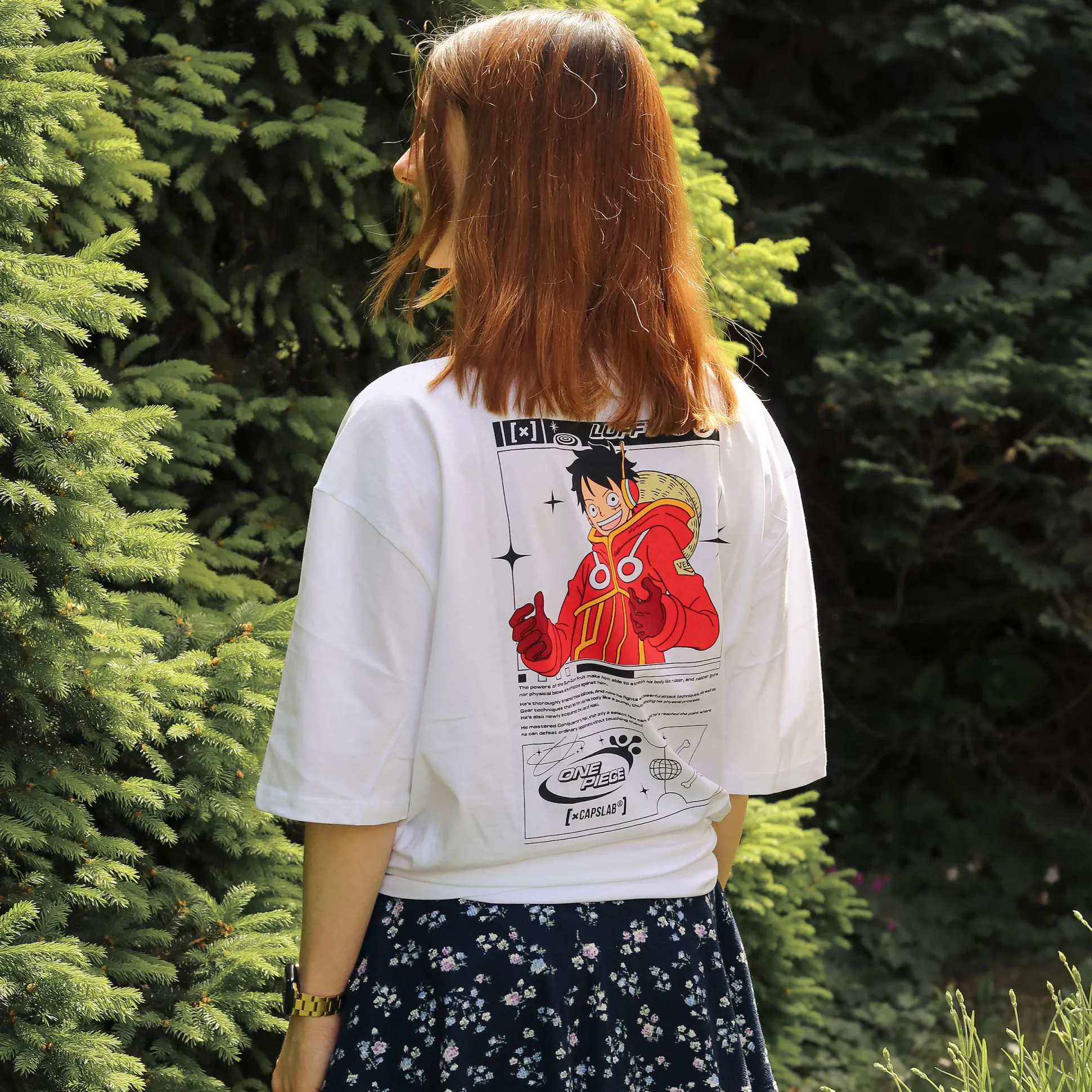 One Piece - Luffy Capslab Oversized T-shirt wit