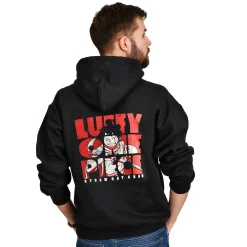 One Piece - Luffy Straw Hat Crew hoodie zwart