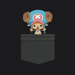 One Piece - Pocket Chopper T-shirt zwart