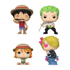 One Piece - Refresh Funko Pocket Pop 4 Figuren Set