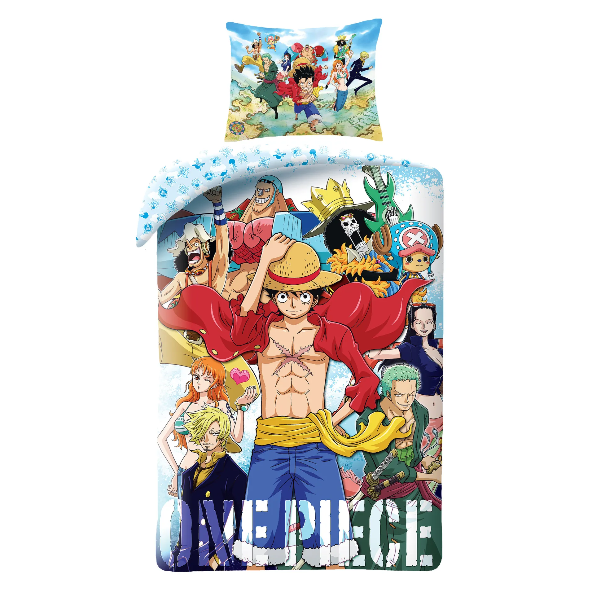 One Piece - Ruffy & Crew Omkeerbaar Beddengoed