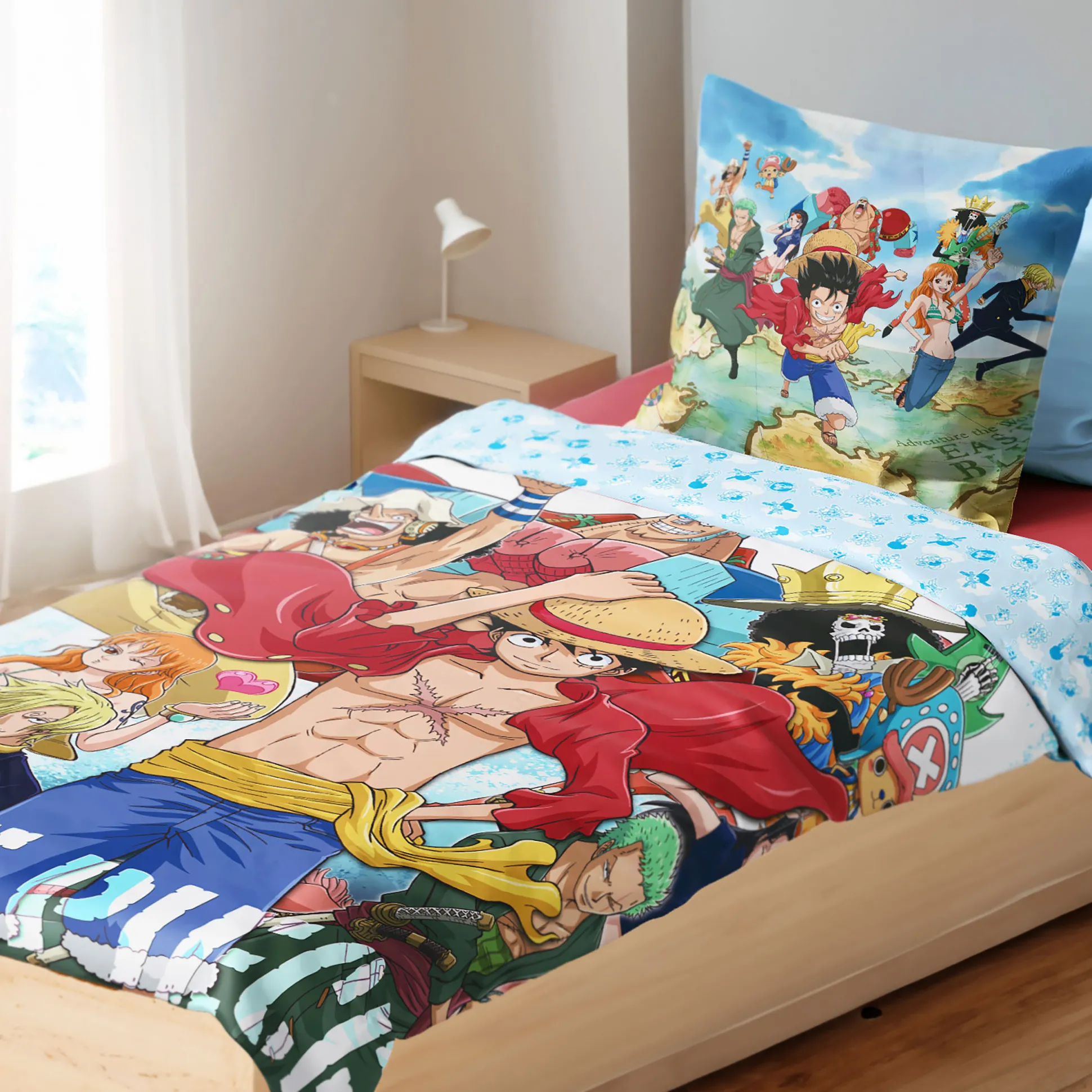 One Piece - Ruffy & Crew Omkeerbaar Beddengoed