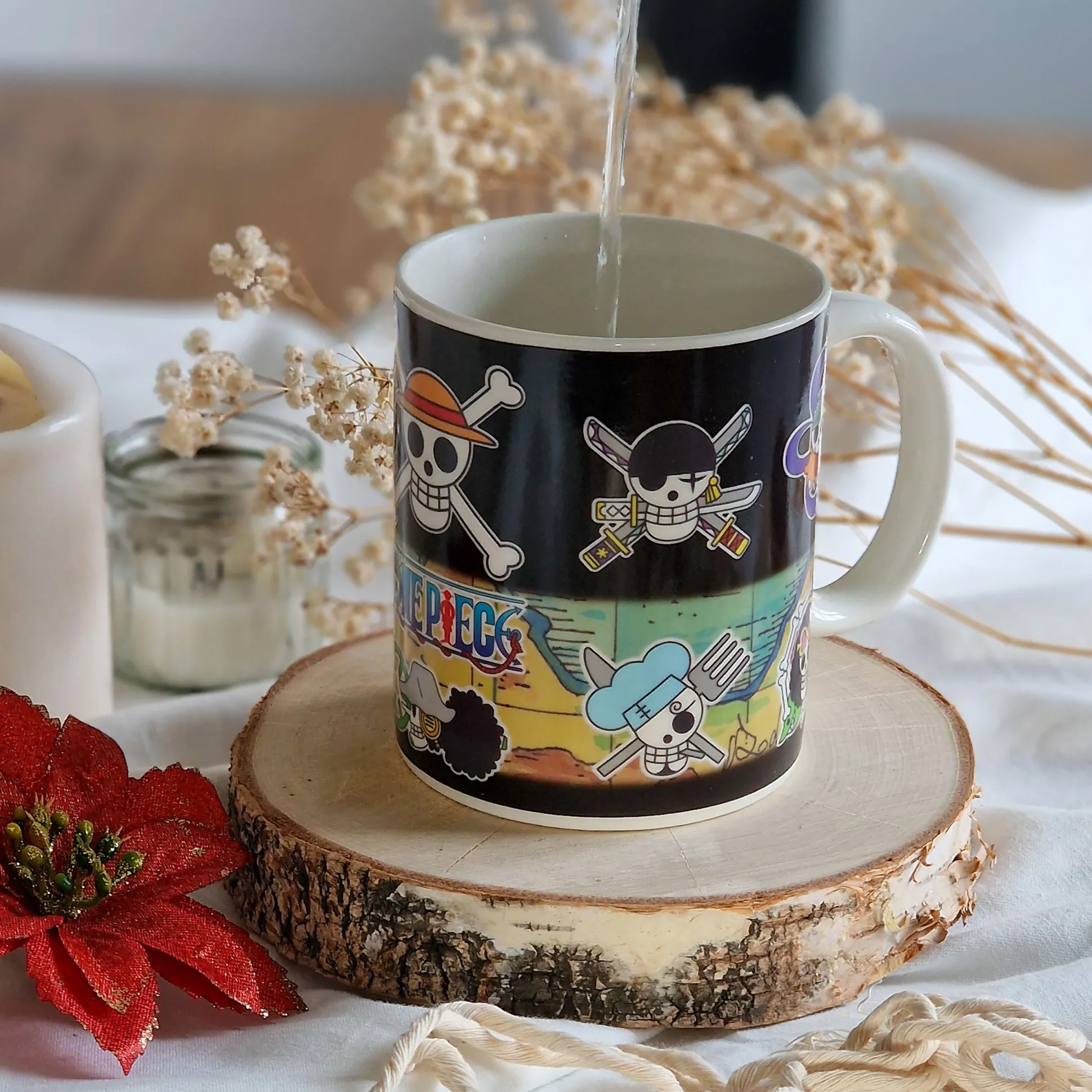 One Piece - South Blue Map Warmte-effect Mok