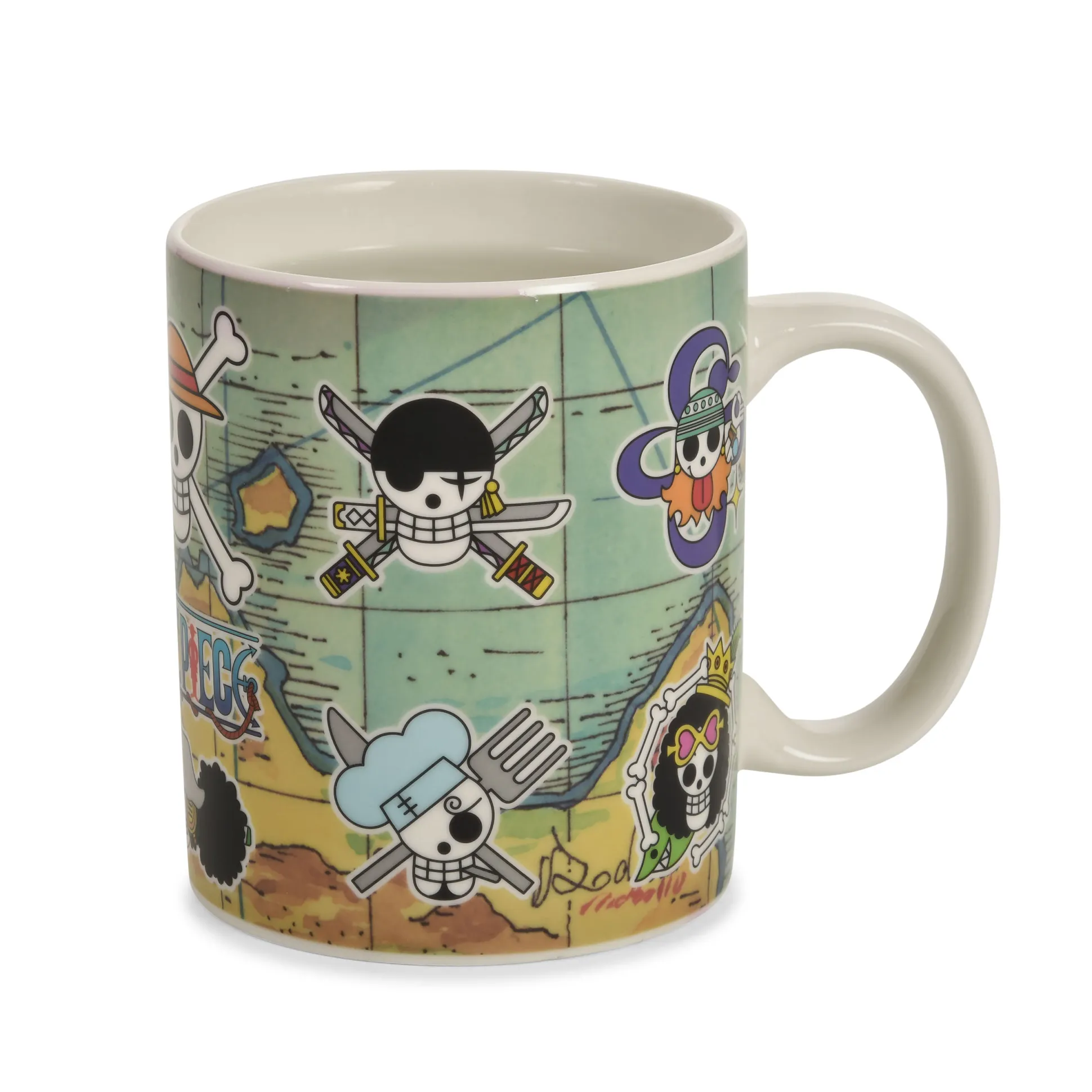 One Piece - South Blue Map Warmte-effect Mok