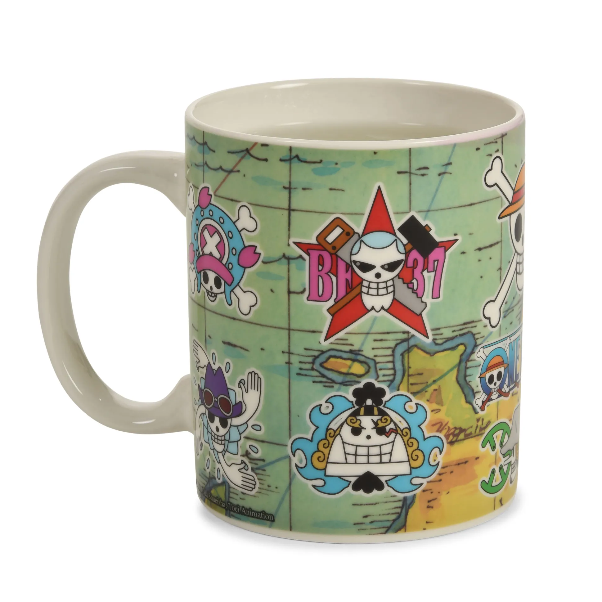 One Piece - South Blue Map Warmte-effect Mok