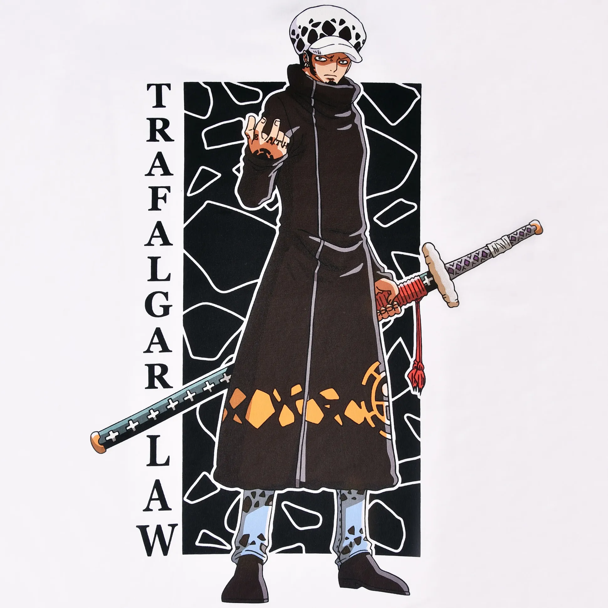 One Piece - Trafalgar Law T-Shirt wit