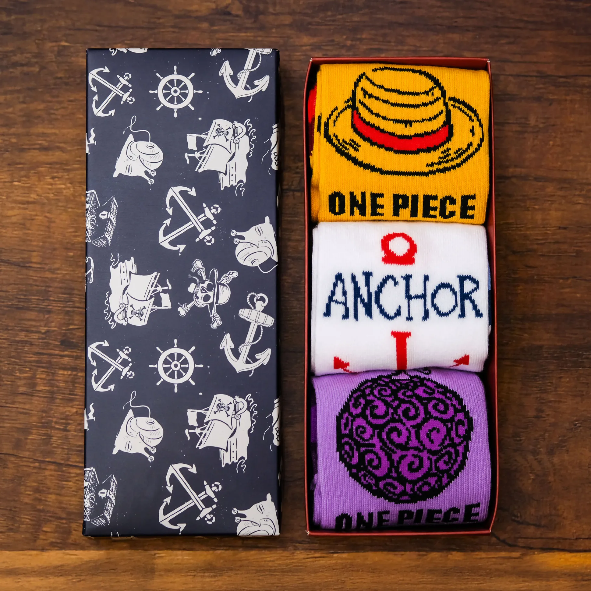 One Piece Sokken 3-pack in Cadeaubox