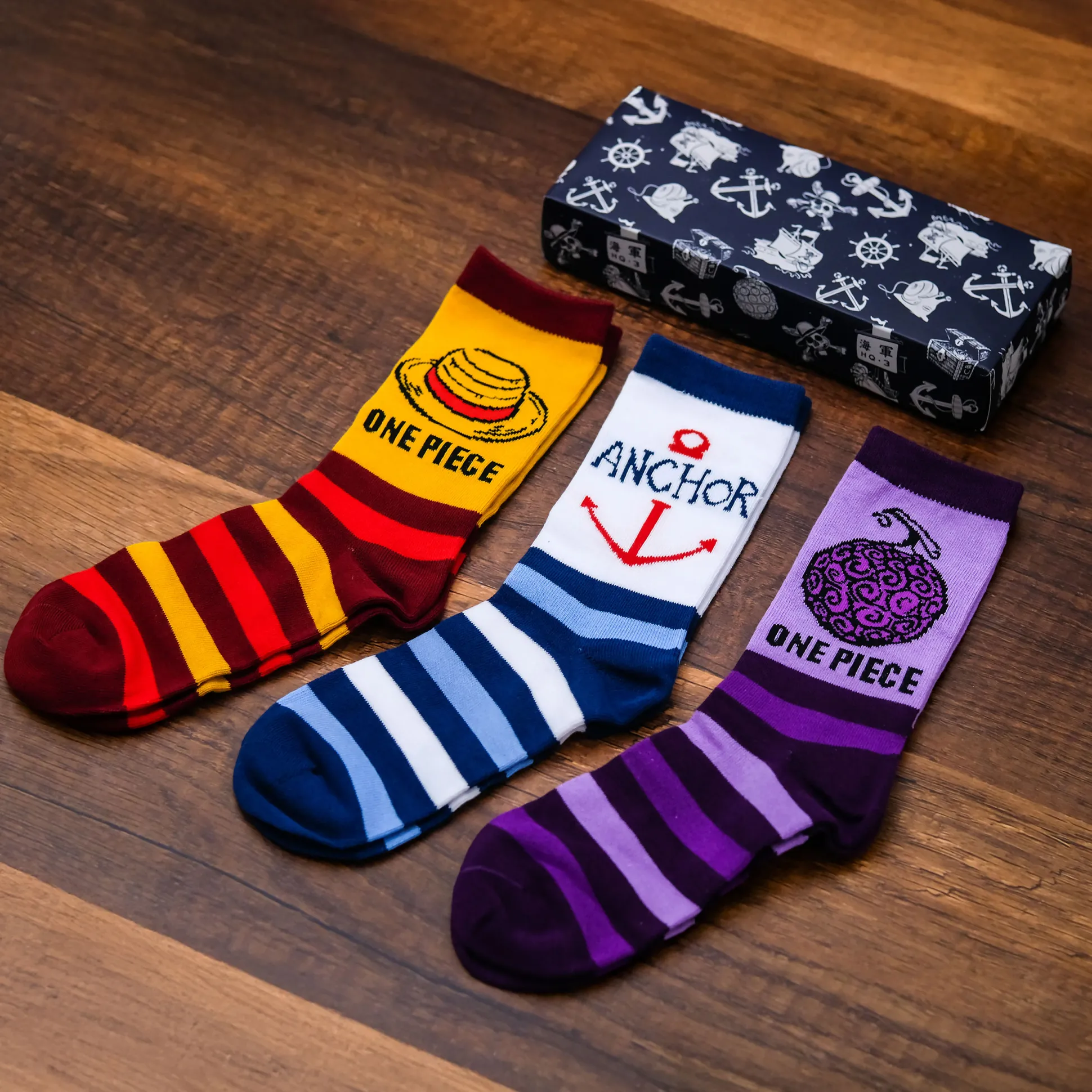 One Piece Sokken 3-pack in Cadeaubox