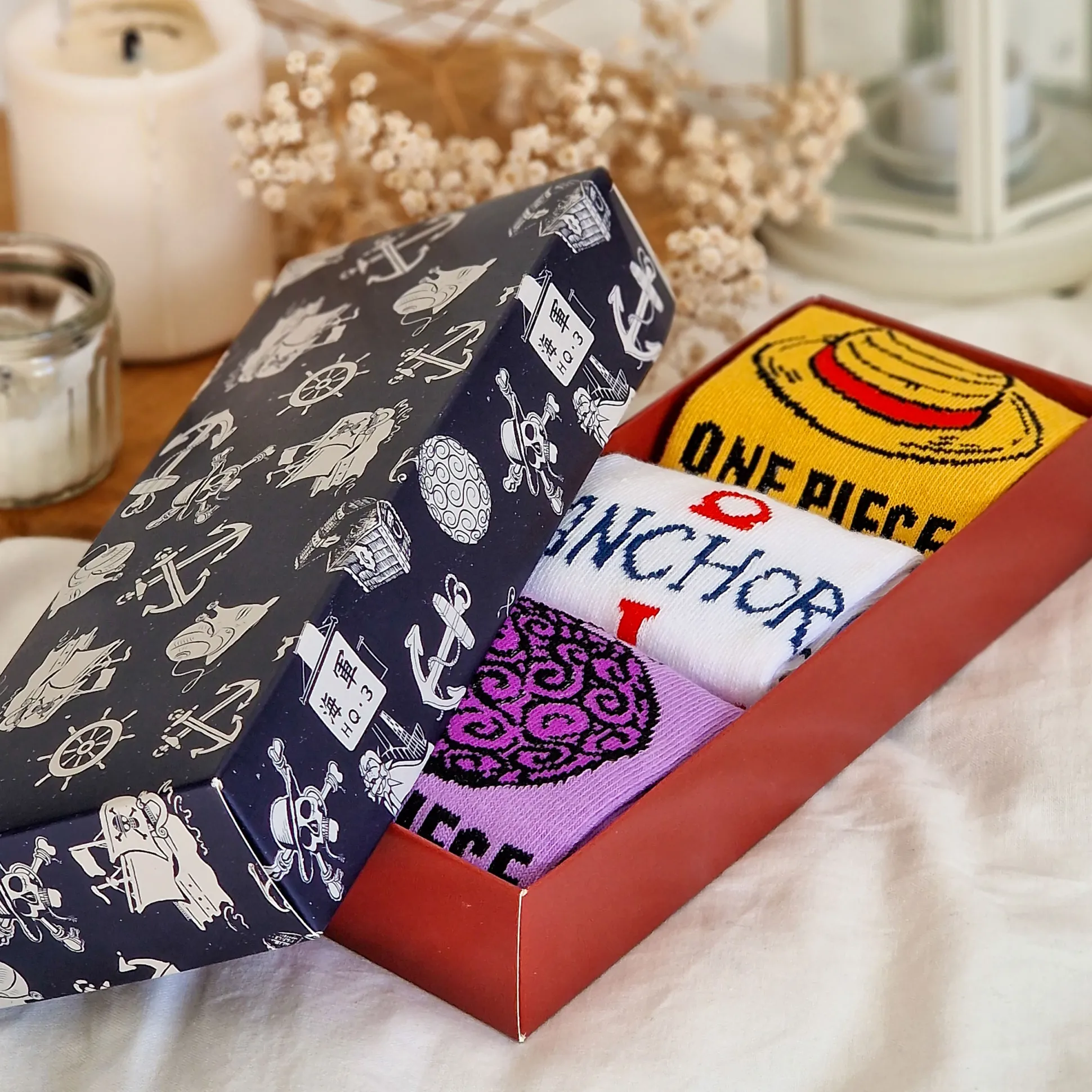One Piece Sokken 3-pack in Cadeaubox