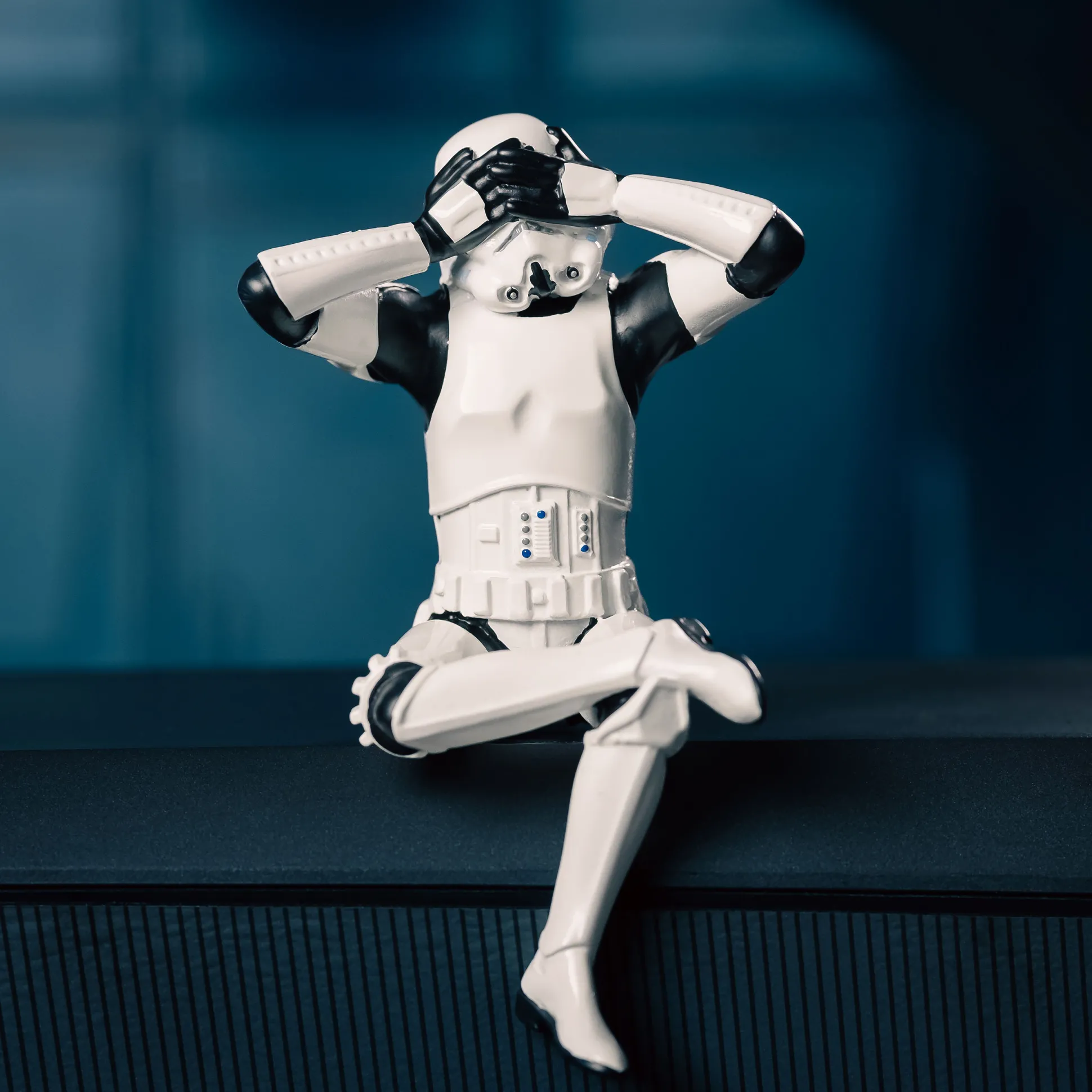 Original Stormtrooper Don't See Hear Speak Figuren Set Zittend