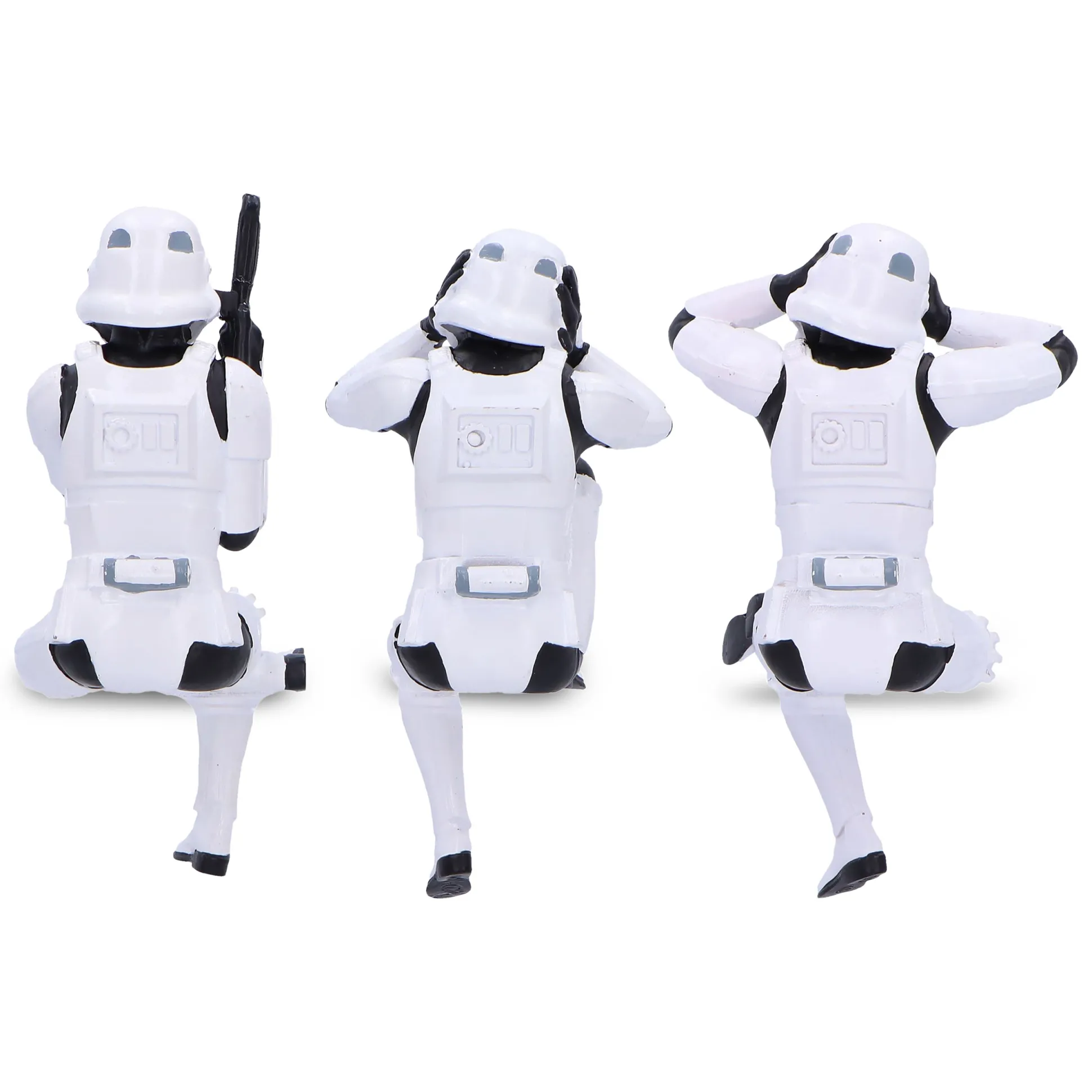Original Stormtrooper Don't See Hear Speak Figuren Set Zittend