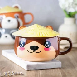 Otter Kawaii Beker met Deksel voor Anime Fans