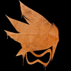 Overwatch - Tracer Spray Logo T-shirt zwart