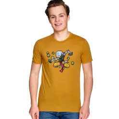 Overwatch - Zenyatta Pixel T-shirt geel