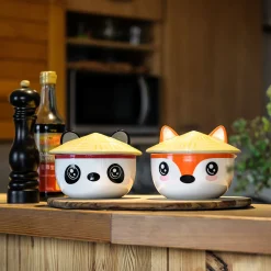 Panda Kawaii Kom met deksel voor anime-fans