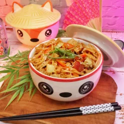 Panda Kawaii Kom met deksel voor anime-fans