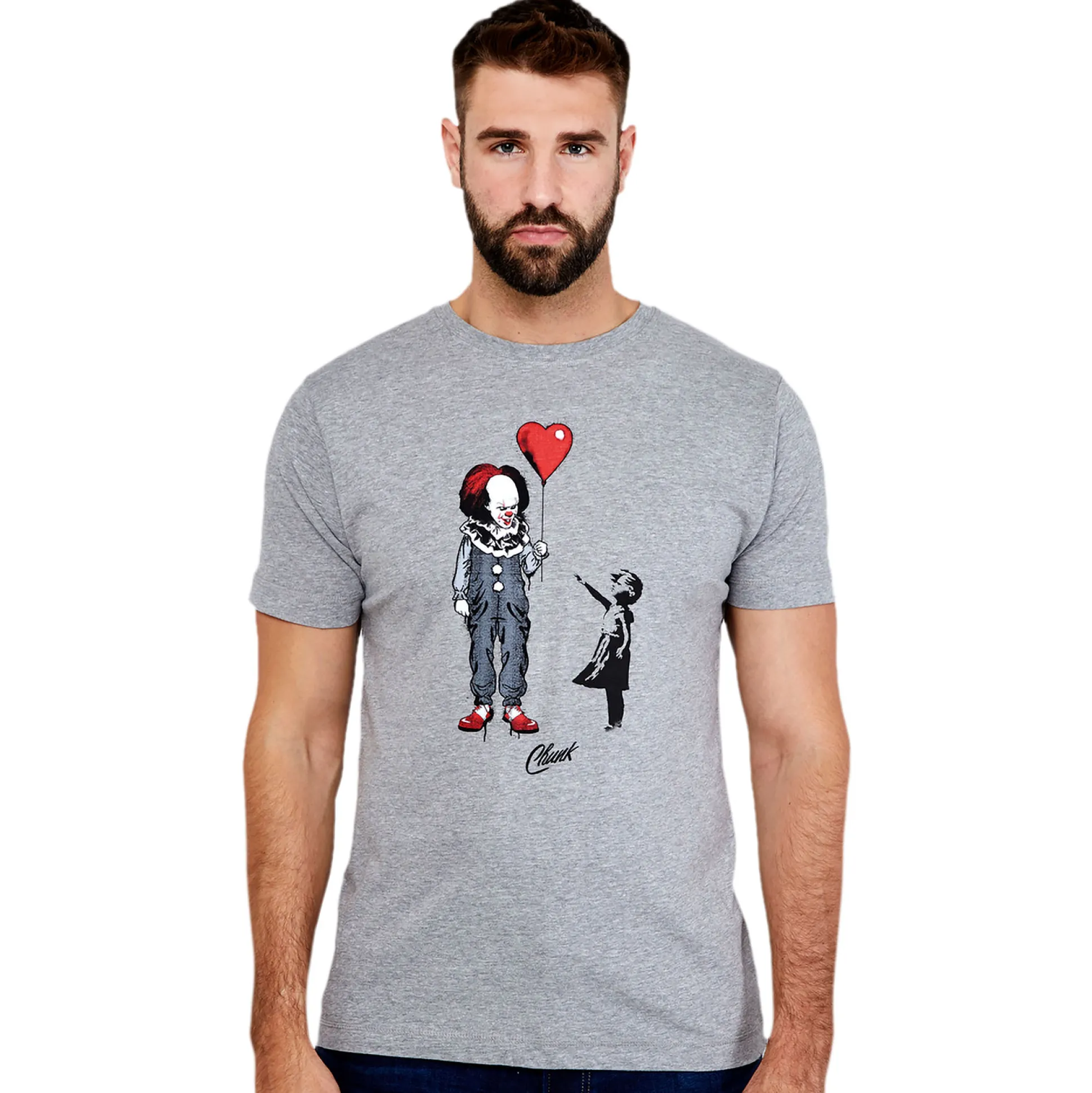 Pennywise met Hart Ballon T-Shirt voor Stephen King's IT Fans
