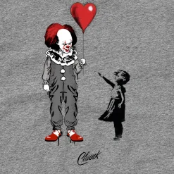 Pennywise met Hart Ballon T-Shirt voor Stephen King's IT Fans