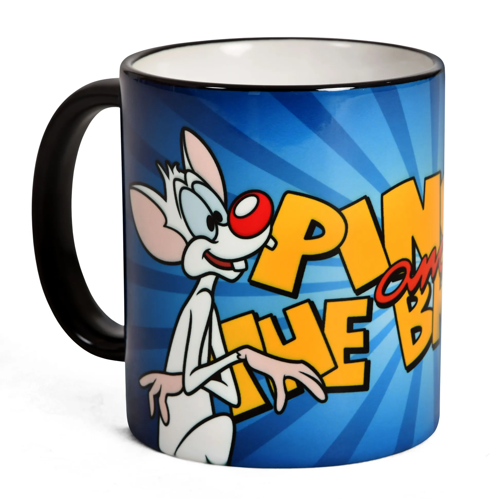 Pinky en de Brain - Logo Mok