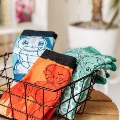 Pokemon - Charmander, Squirtle, Bulbasaur Sokken 3-delige Set