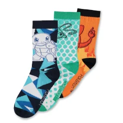 Pokemon - Charmander, Squirtle, Bulbasaur Sokken 3-delige Set