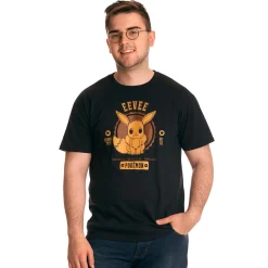Pokemon - Eevee College T-Shirt Zwart