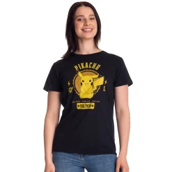 Pokemon - Pikachu College T-shirt Zwart