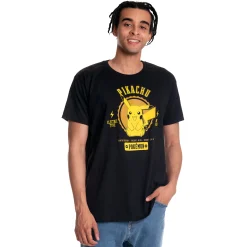 Pokemon - Pikachu College T-shirt Zwart