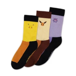 Pokemon - Pikachu, Eevee en Gengar Sokken 3-Pack