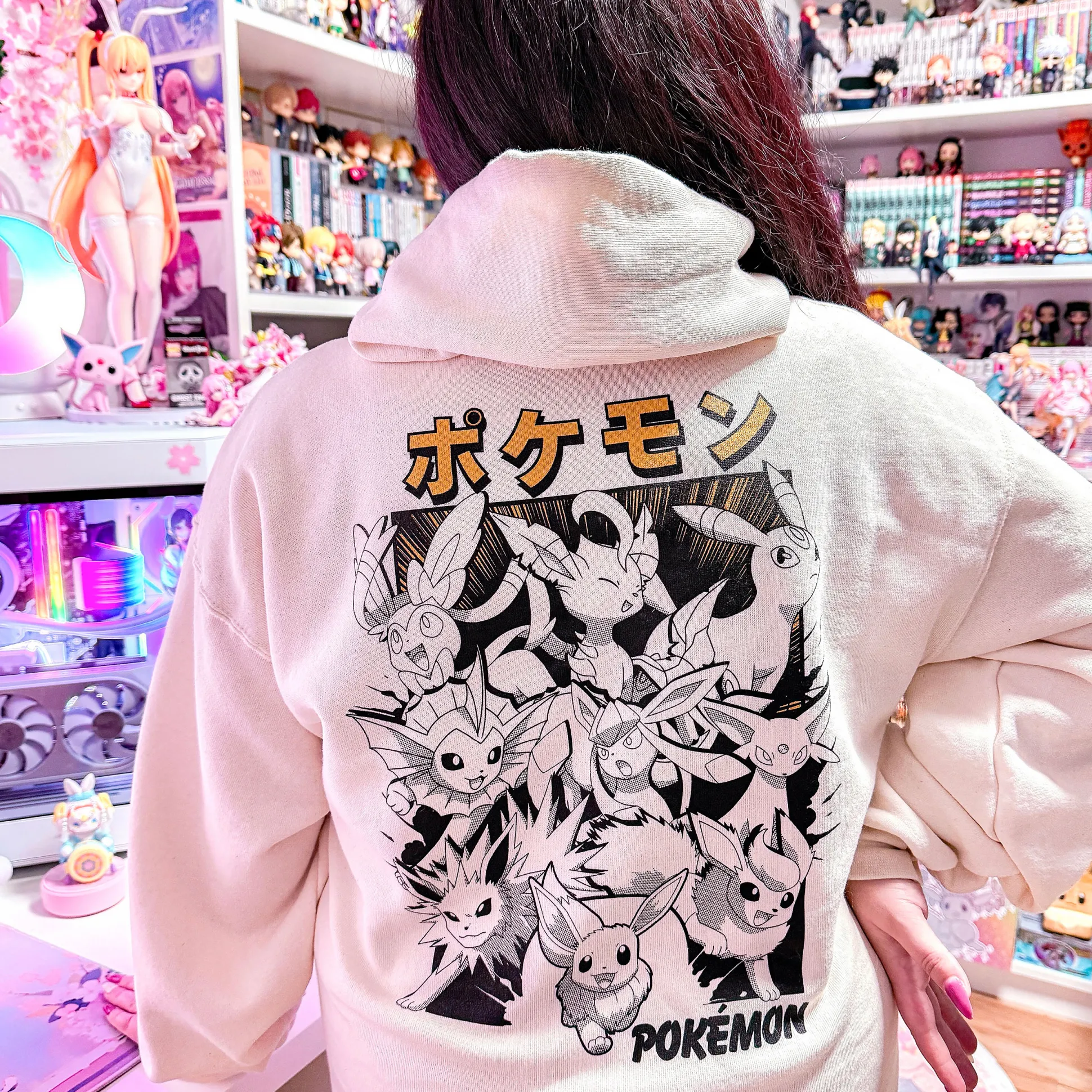 Pokémon - Eevee Evolution Katakana Hoodie