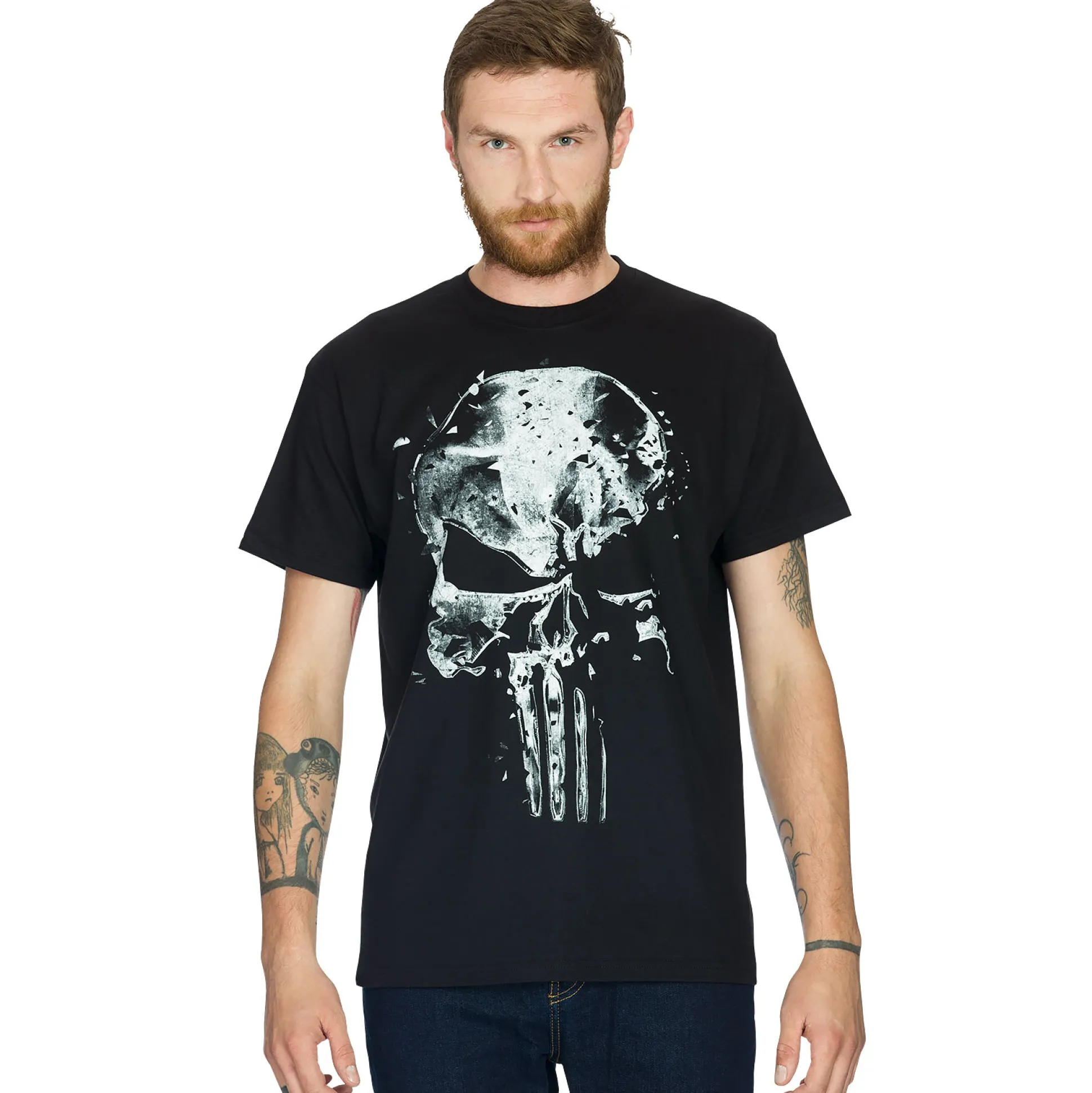 Punisher - Schedel T-shirt zwart