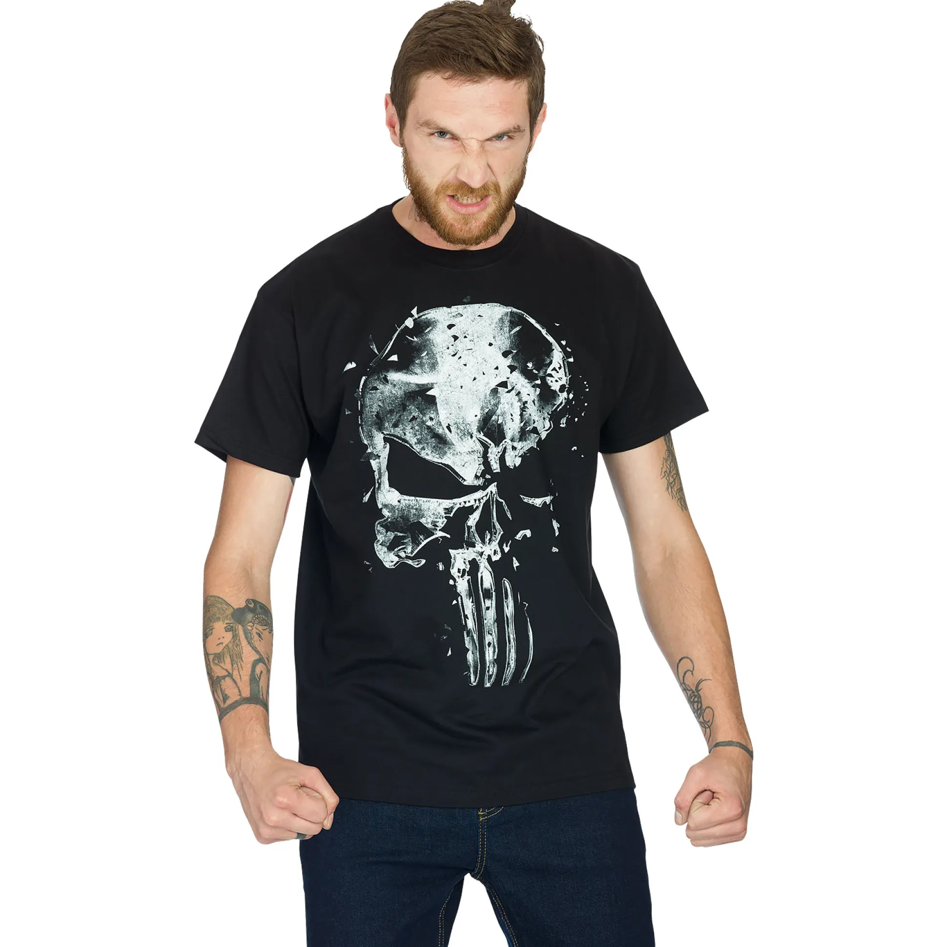 Punisher - Schedel T-shirt zwart