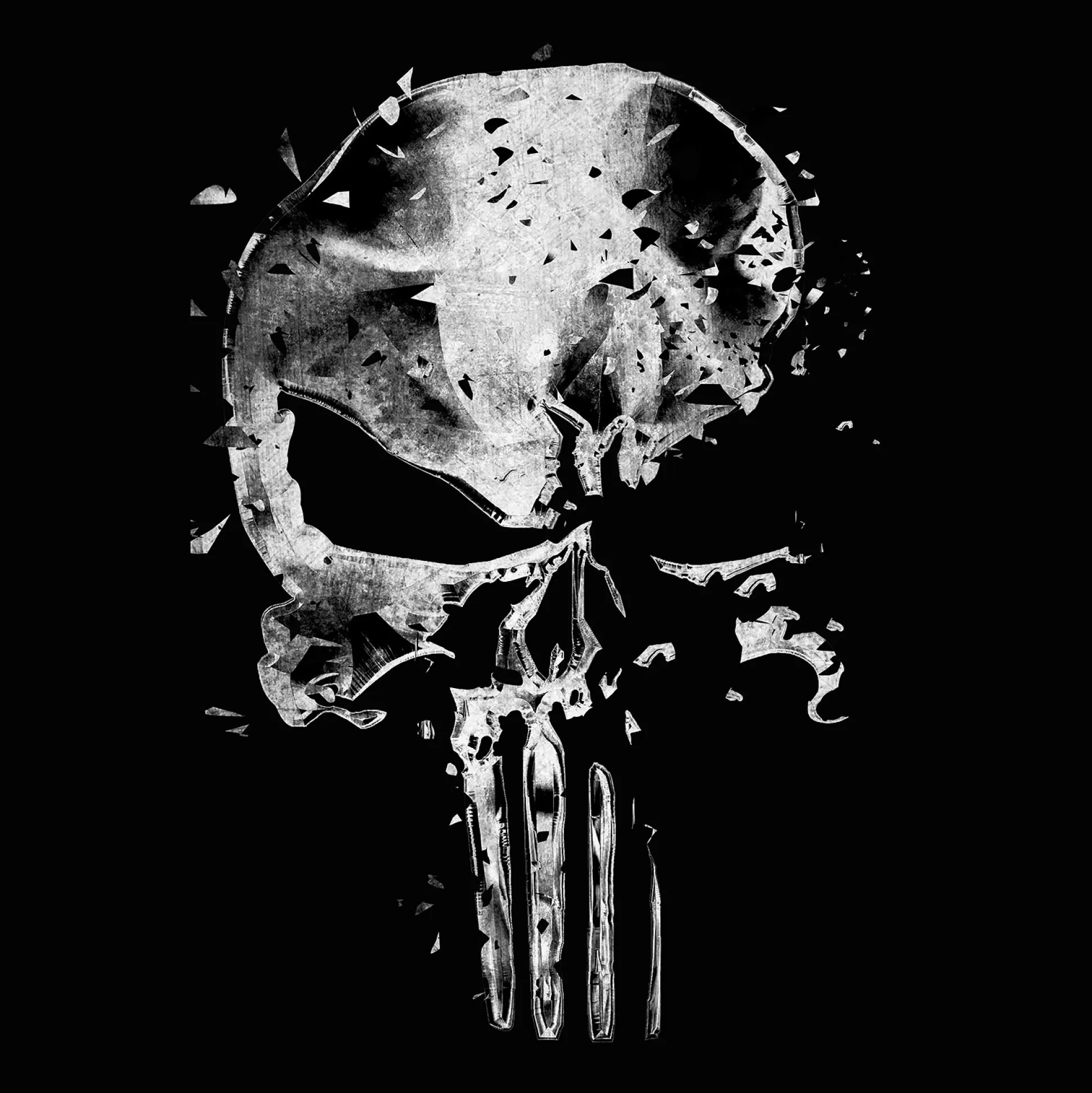 Punisher - Schedel T-shirt zwart