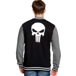 Punisher - Skull College Jacket zwart-grijs