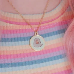 Pusheen - Eat Pizza Ketting