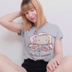Pusheen - Purrfect Weekend Dames T-shirt grijs