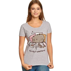 Pusheen - Purrfect Weekend Dames T-shirt grijs