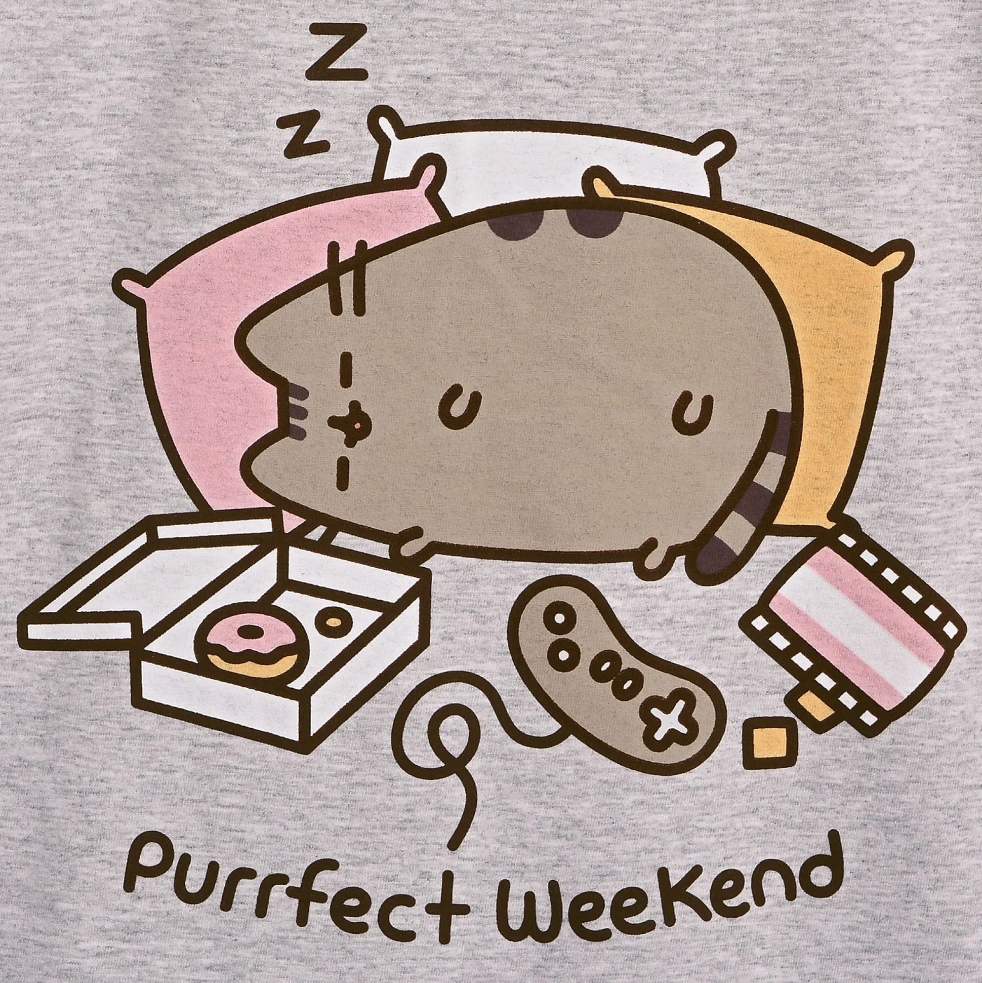 Pusheen - Purrfect Weekend Dames T-shirt grijs