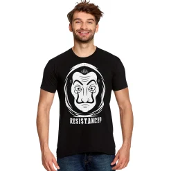 Resistance T-Shirt voor fans van La Casa de Papel zwart