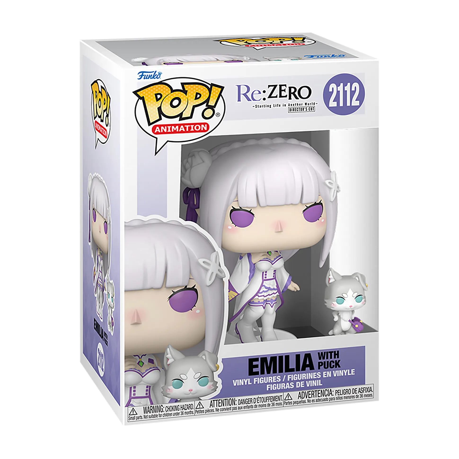 Re:Zero - Emilia met Puck Funko Pop!-figuur