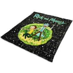 Rick and Morty - Portal Fleece Deken
