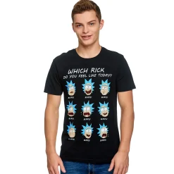 Rick en Morty - Emoties van Rick T-Shirt zwart