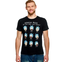 Rick en Morty - Emoties van Rick T-Shirt zwart