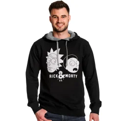 Rick en Morty - Faces Hoodie zwart