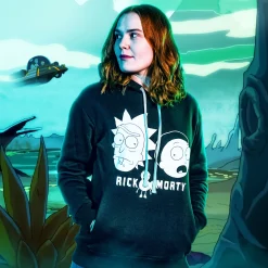 Rick en Morty - Faces Hoodie zwart