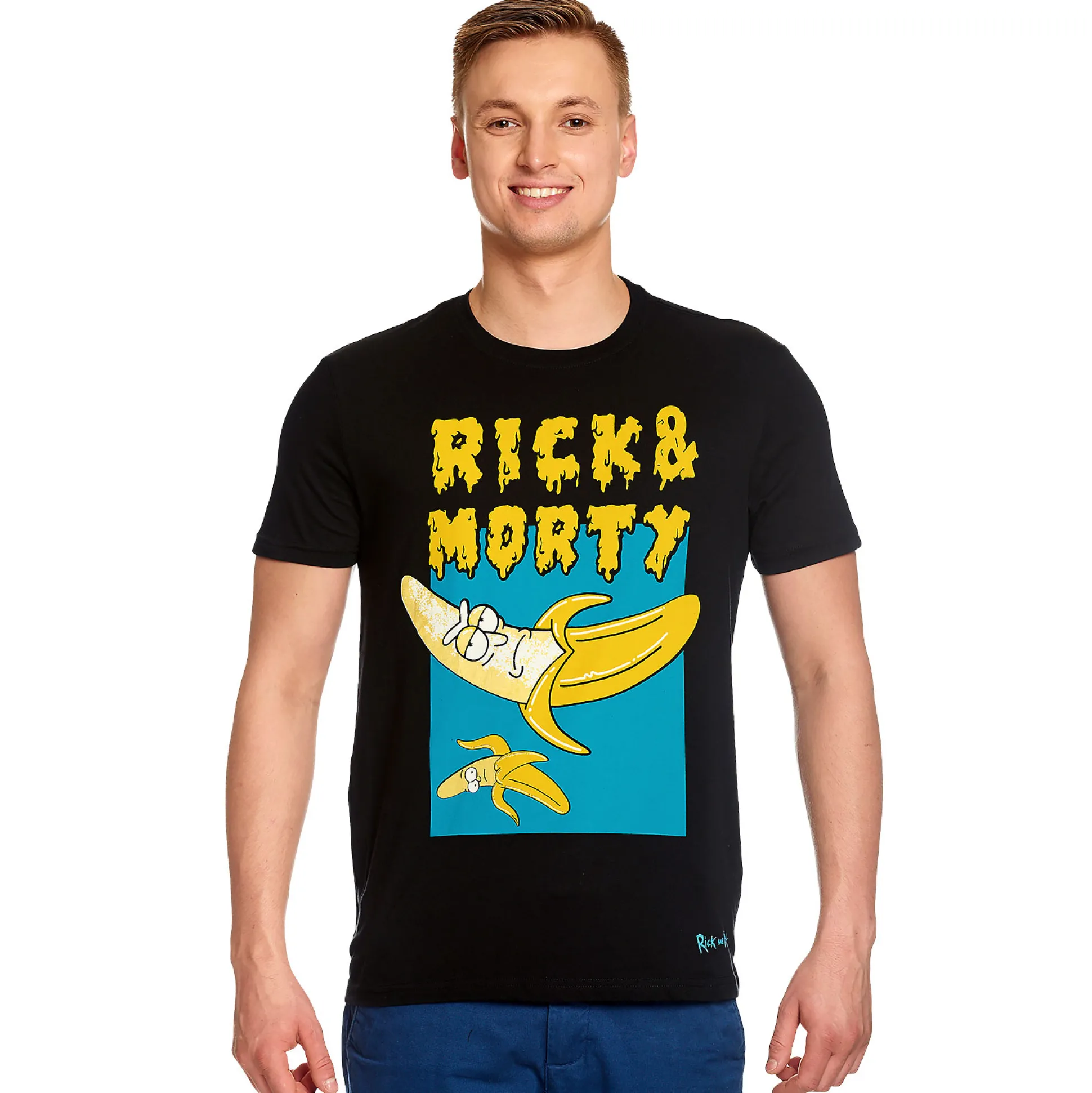 Rick en Morty - Low Hanging Banana T-Shirt zwart
