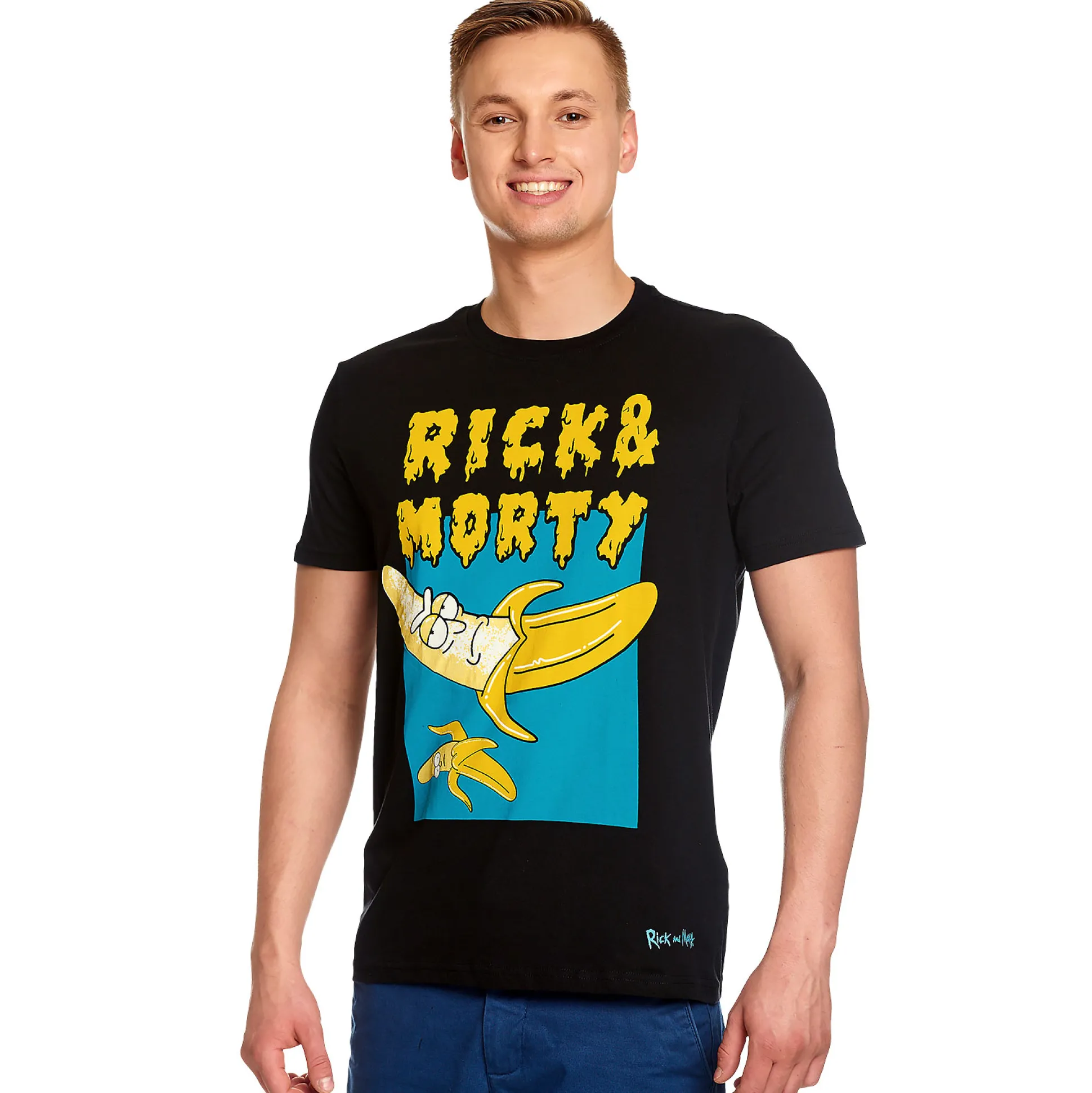 Rick en Morty - Low Hanging Banana T-Shirt zwart