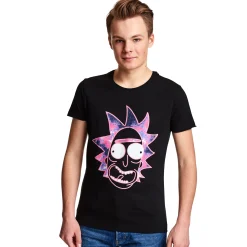 Rick en Morty - Neon Rick Glow in the Dark T-Shirt Zwart