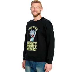 Rick en Morty - Riggity Wrecked Sweater zwart